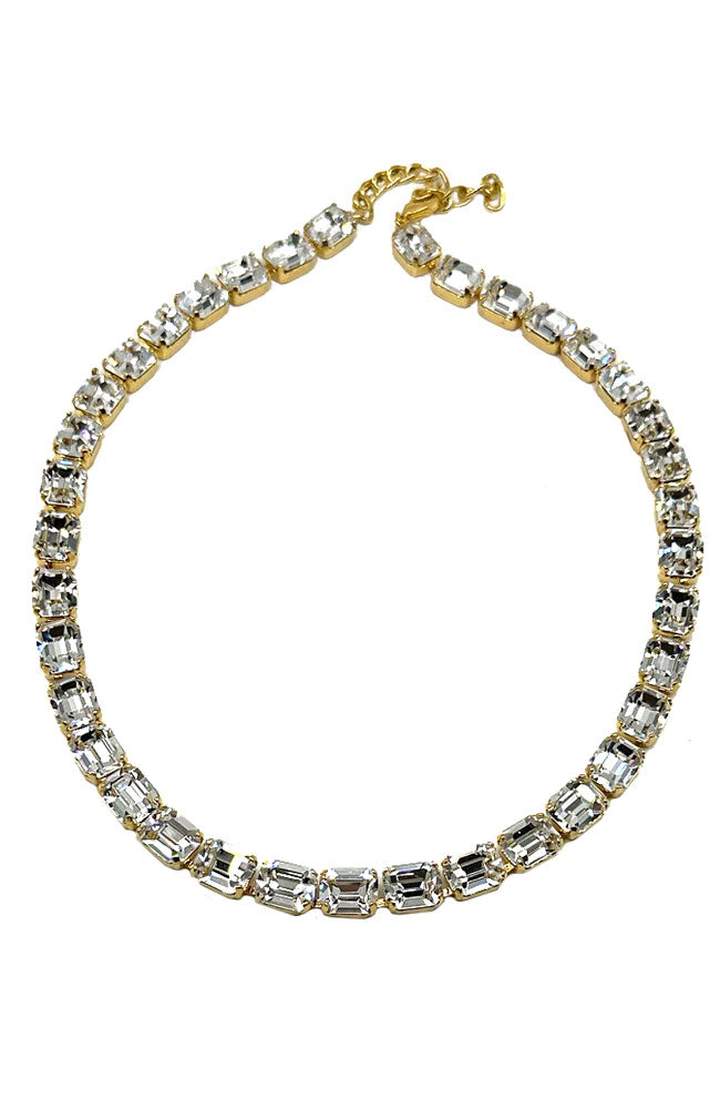 Gold Swarvoski Crystal Necklace