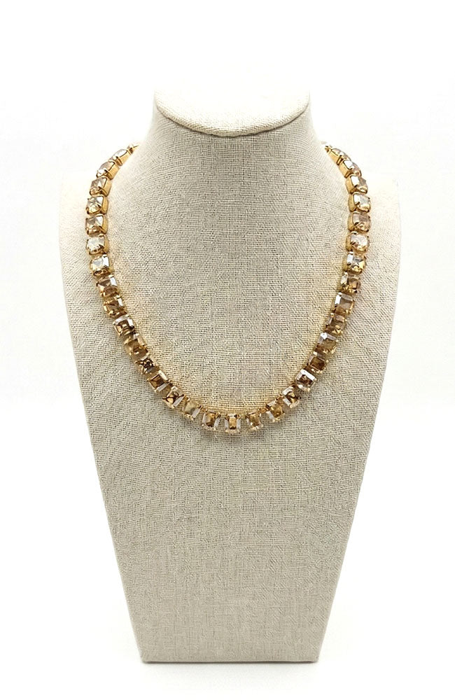 Golden Shadow Crystal Necklace