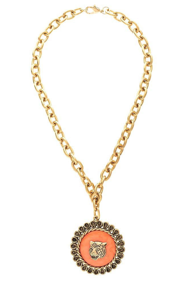 Orange Tiger Necklace