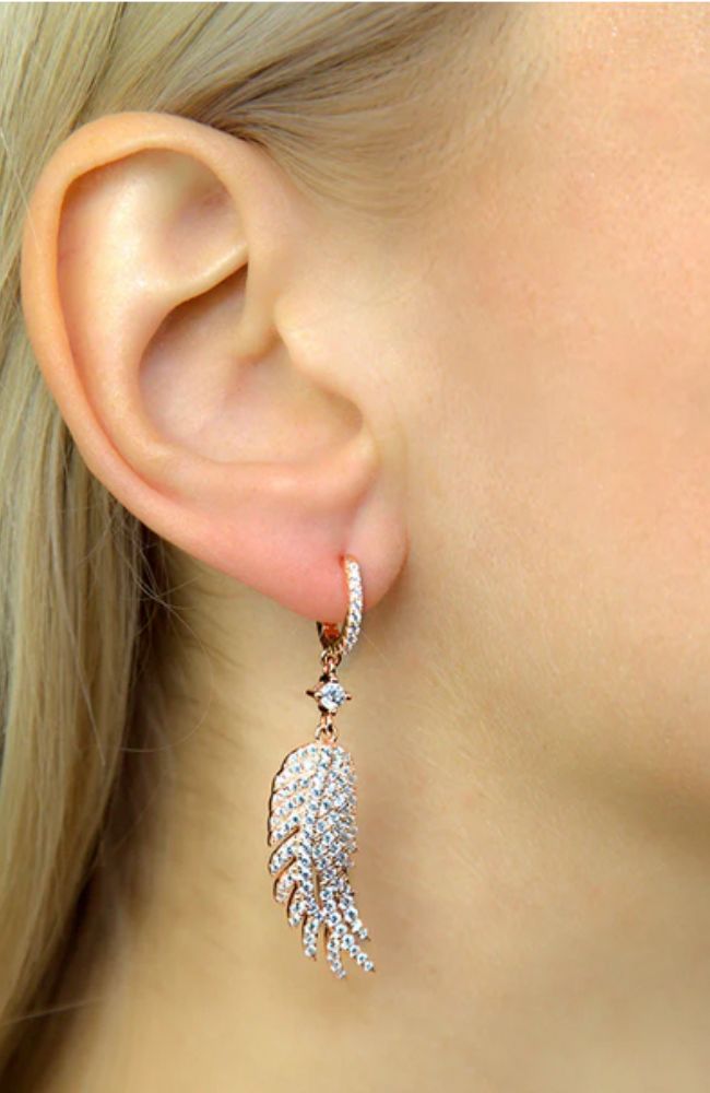 Olivia 26 Diamond White Earrings