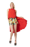 Floral Paperbag Shorts