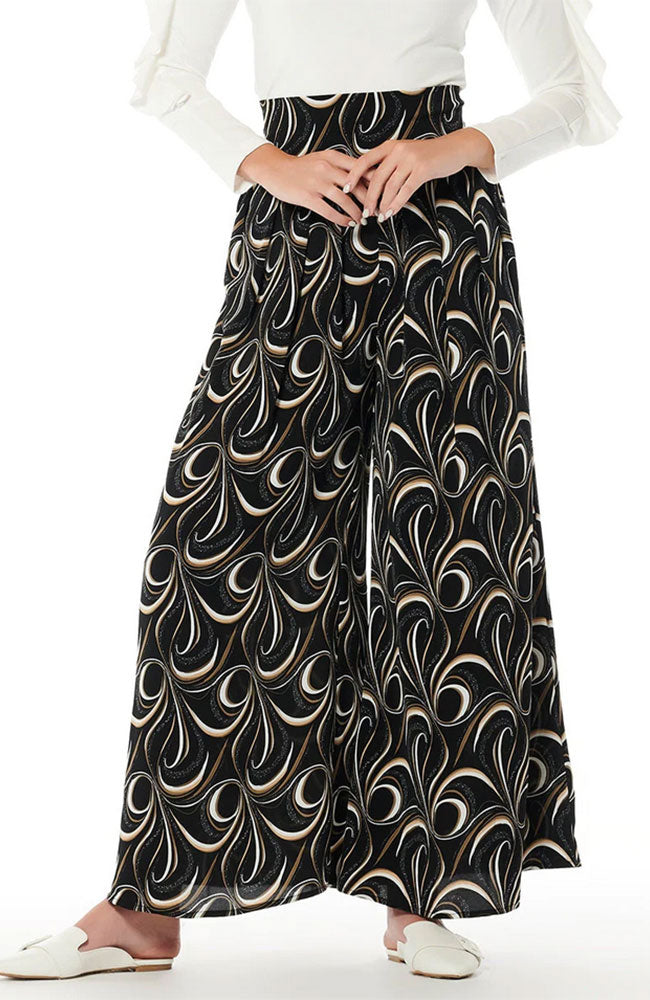 High Waist Fold Pleated Pants