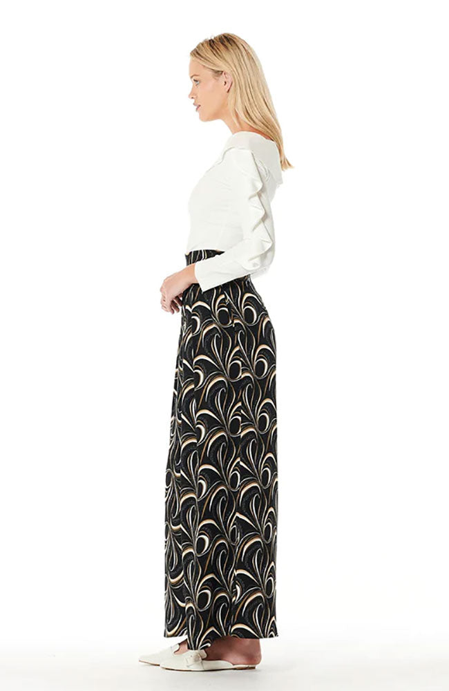 High Waist Fold Pleated Pants