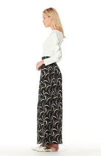 High Waist Fold Pleated Pants