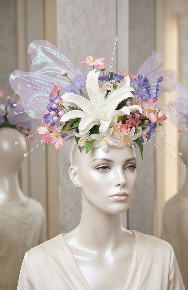 Fasc, Wht HB, Blue,Pink,w/Lily
