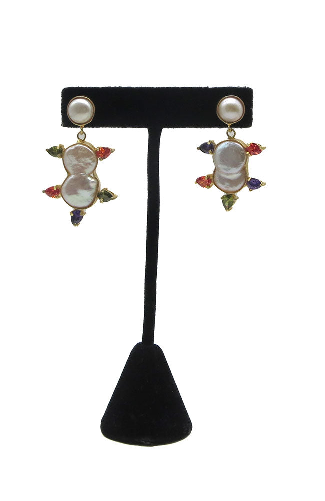 Pearl Crystal Earrings