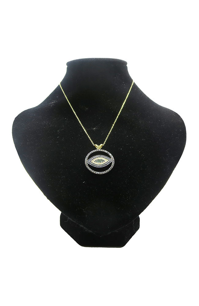 Gold and Blue Evil Eye NK