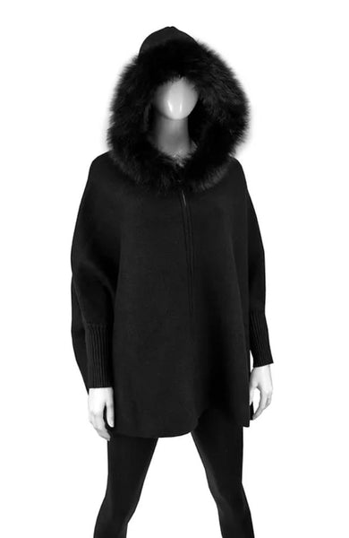 Zip Up Hoodie Fox Trimmed – shoprodeodrive