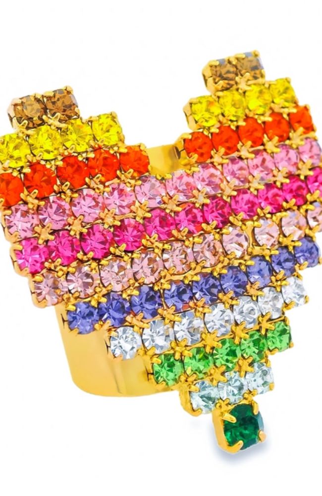 Candy Heart Ring in Multi
