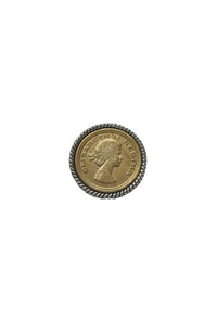 Mix Metal Roman Coin Ring