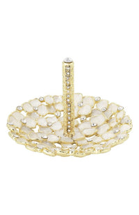 Dogwood Ring Holder in Gold