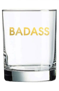 Bad A Rocks Glass