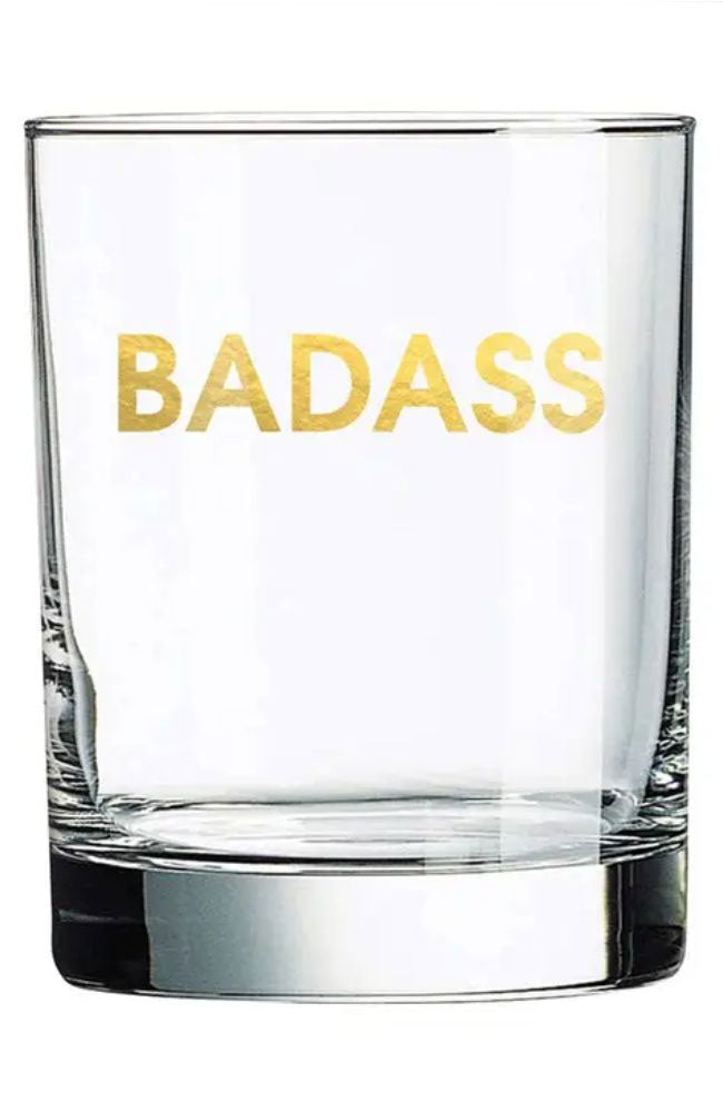 Bad A Rocks Glass