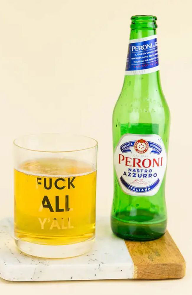 F All Y'all Rocks Glass