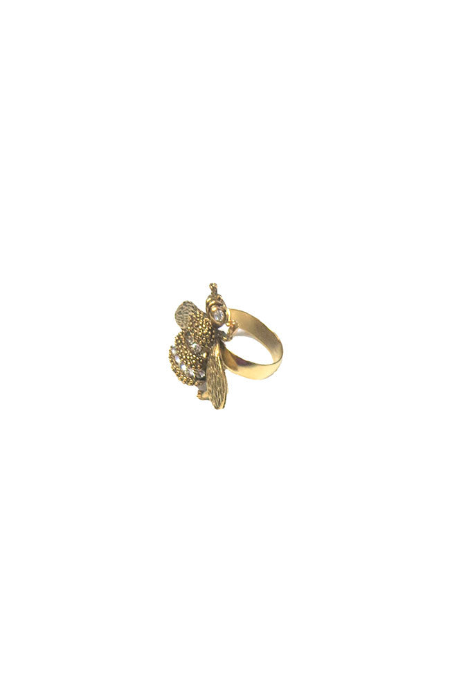 Gold Bee Ring