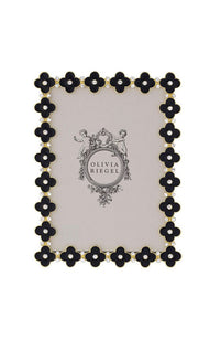 Black Enamel Clover 5x7 Frame