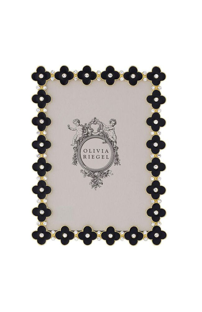 Black Enamel Clover 5x7 Frame