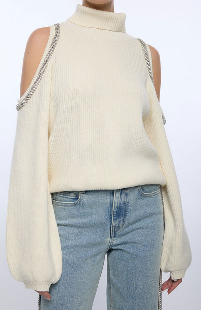 Carmel Cold Shoulder Sweater