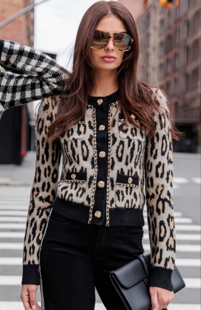 Selma Leopard Cardigan