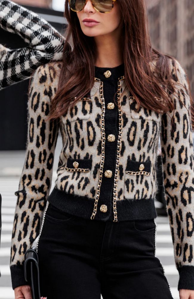 Selma Leopard Cardigan