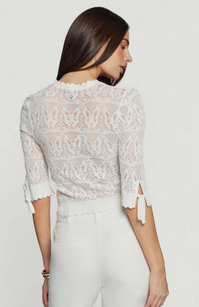 Mia Butterfly Pointelle Cardigan