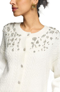 Glenda Crystal Cable Cardigan