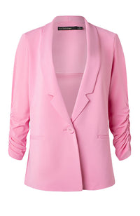 Boyfriend Jacket Rouched Sleeve