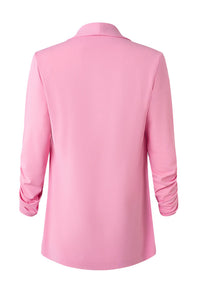 Boyfriend Jacket Rouched Sleeve