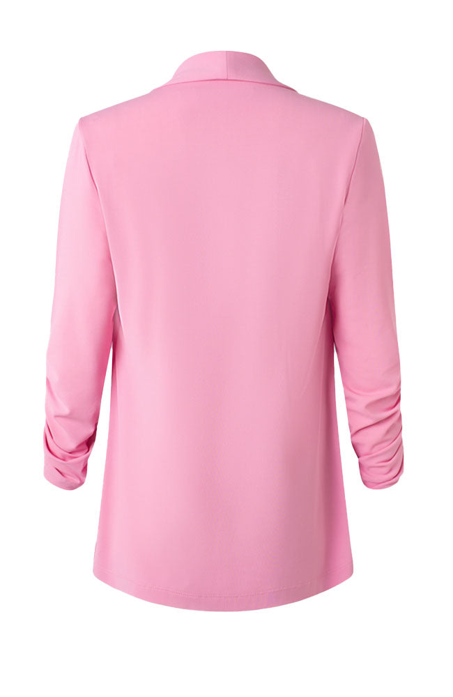 Boyfriend Jacket Rouched Sleeve