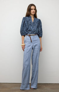 Wide Flare Denim Pant