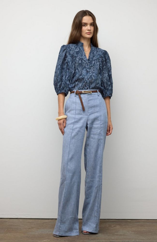 Wide Flare Denim Pant