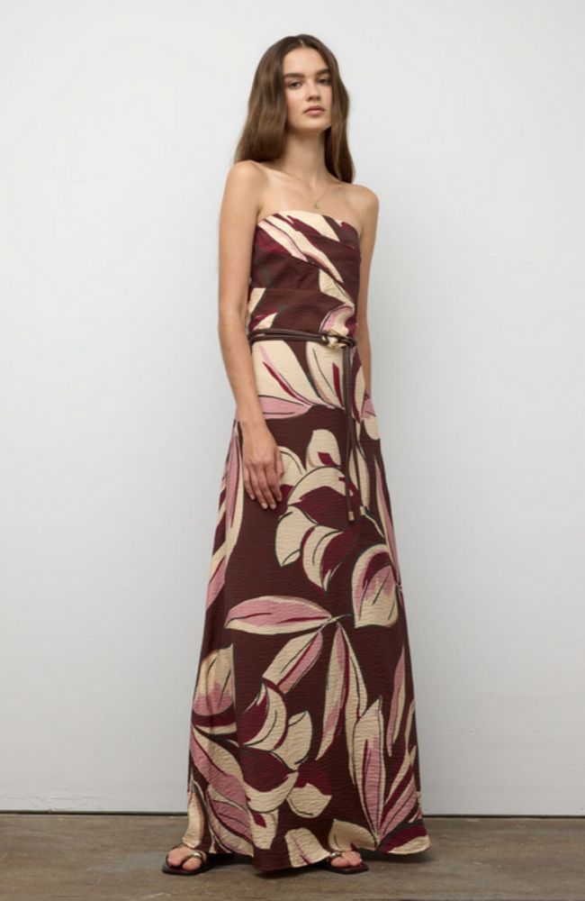 Wrap Cord Belt Organic Buckle in Plum