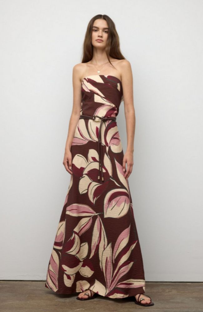 Floral Print Dress with Straps