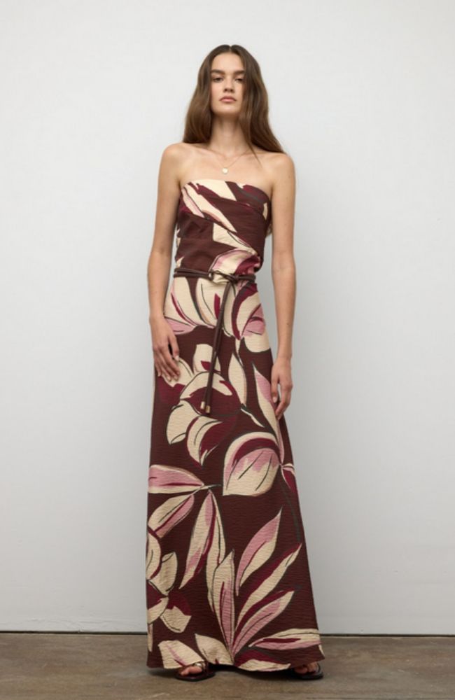 Floral Print Dress with Straps