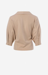 Raw Edge Belted Jacket
