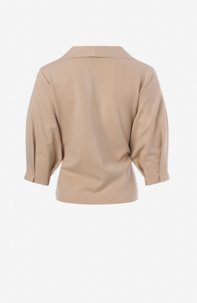 Raw Edge Belted Jacket