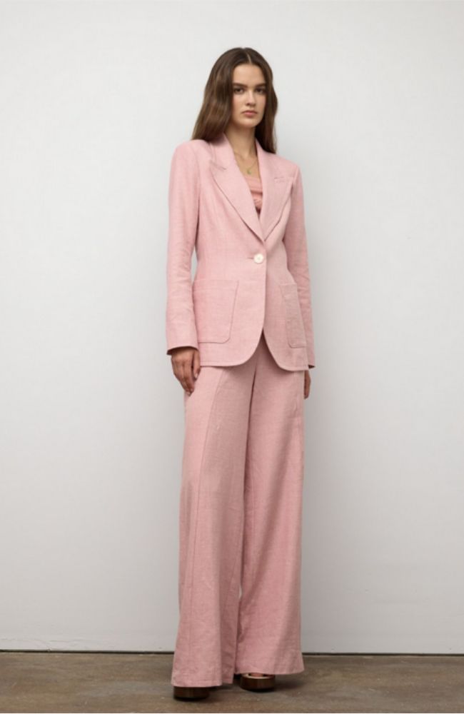 Jacket with Patch Pocket in Pink