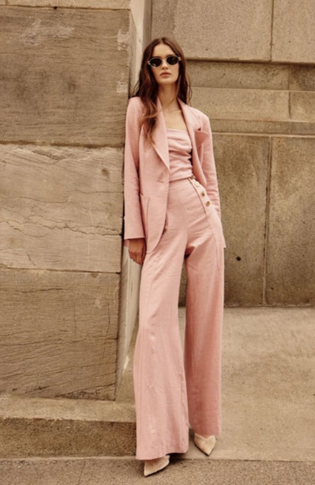 Jacket with Patch Pocket in Pink