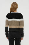 Fiona Stripe Crewneck Cardigan