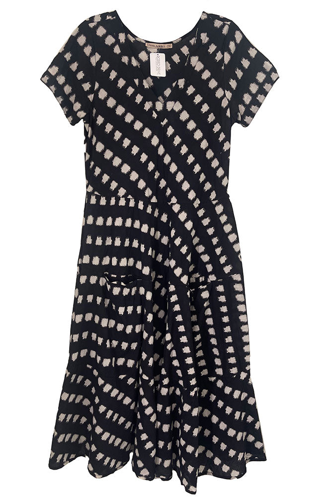 Long Cap Sleeve Dress