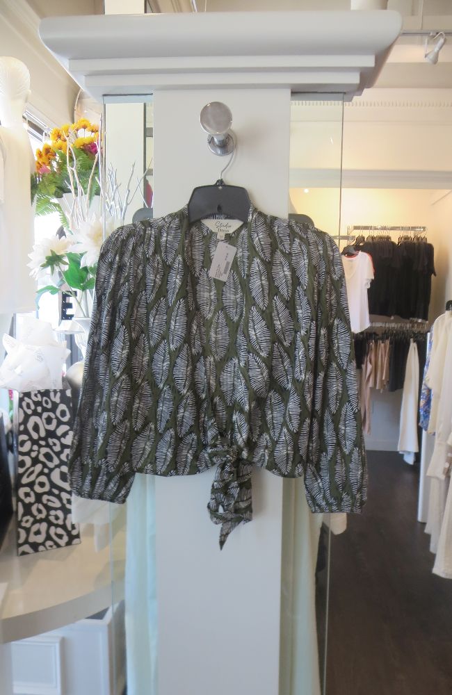Khaki Tie Top