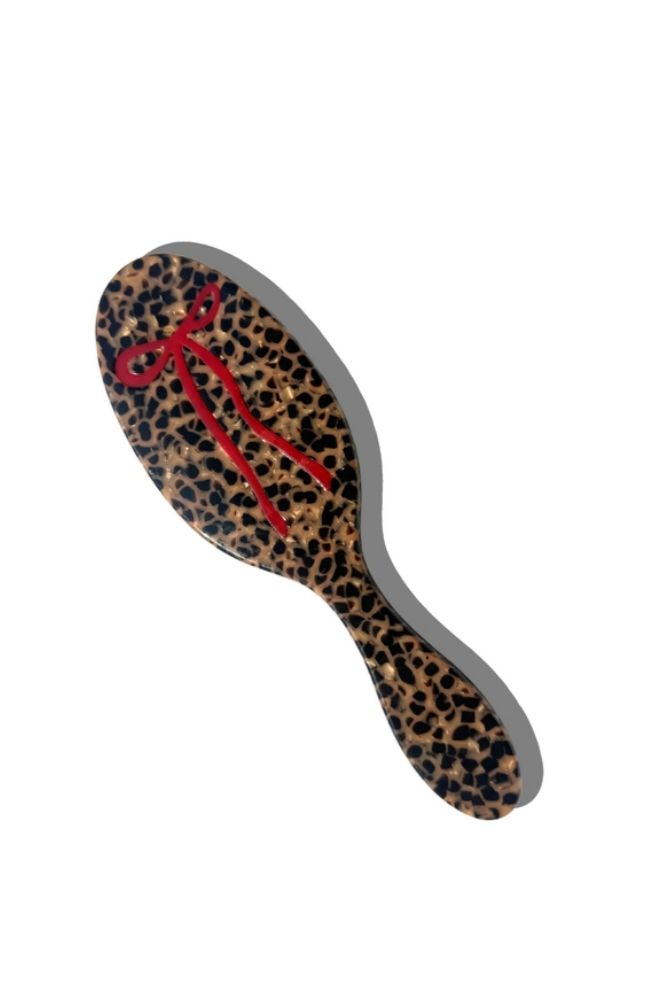 Leopard Bow Amazing Hair Brush