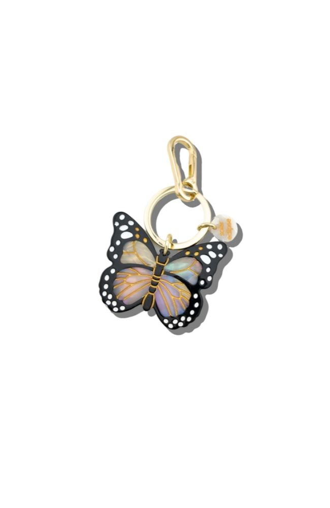 Monarch Butterfly Charm Keychain