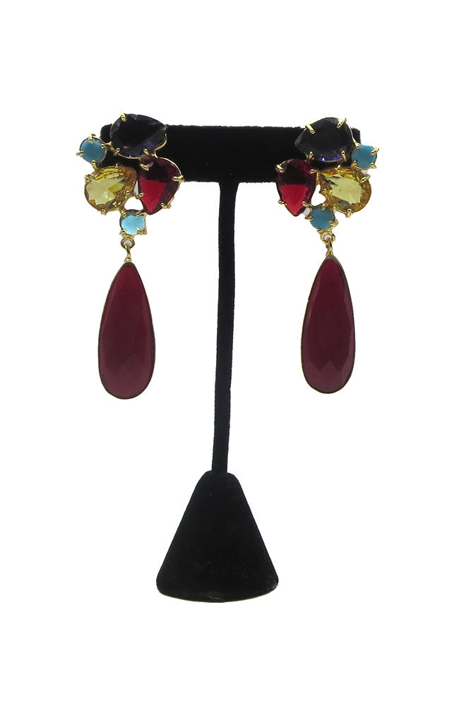 Sibenik Earrings Red