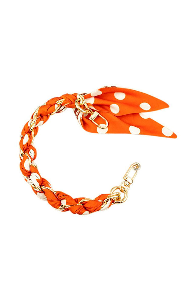 Short Phone Chain Scarf Orange