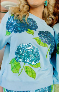 Blue Hydrangea Sweatshirt