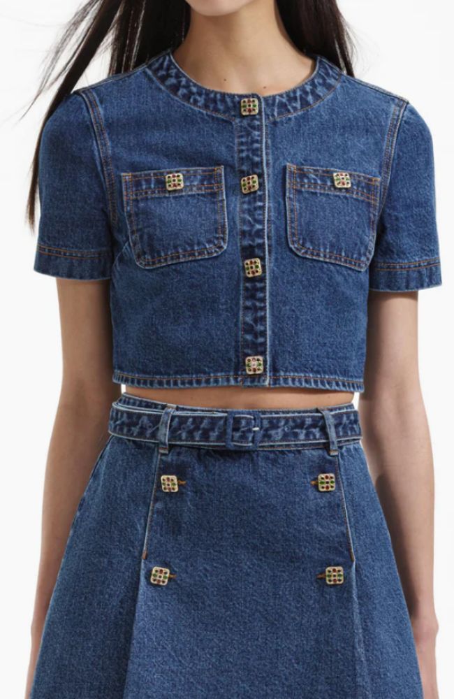 Denim Crop Top