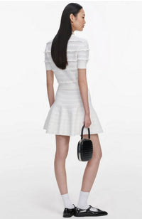 White Pointelle Knit Top