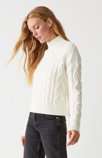 Suki Cable Mock Neck