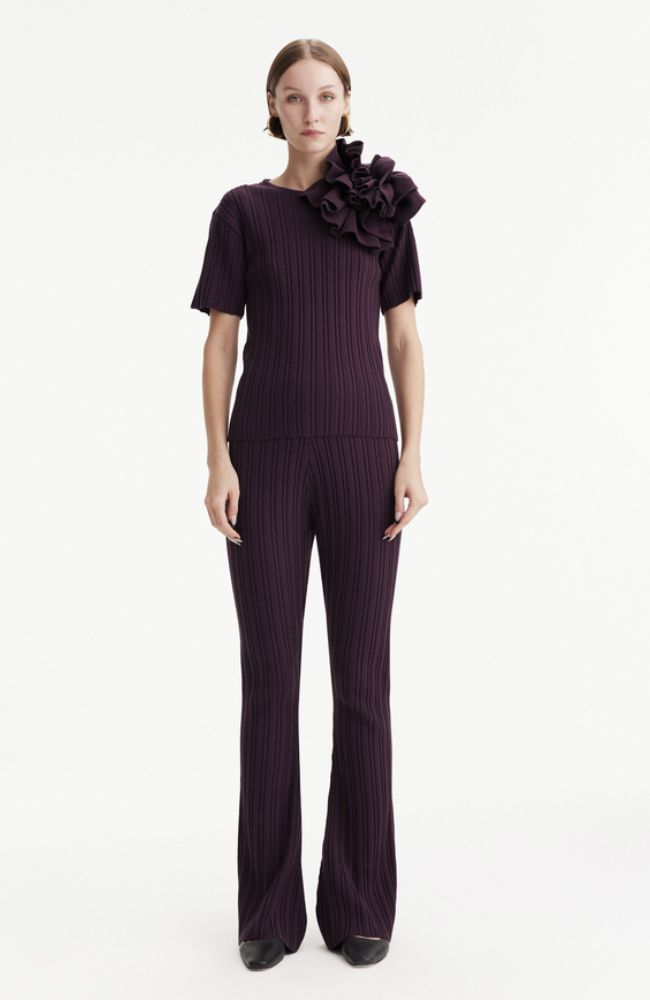 Pallas Rib Knit Bootcut Pant